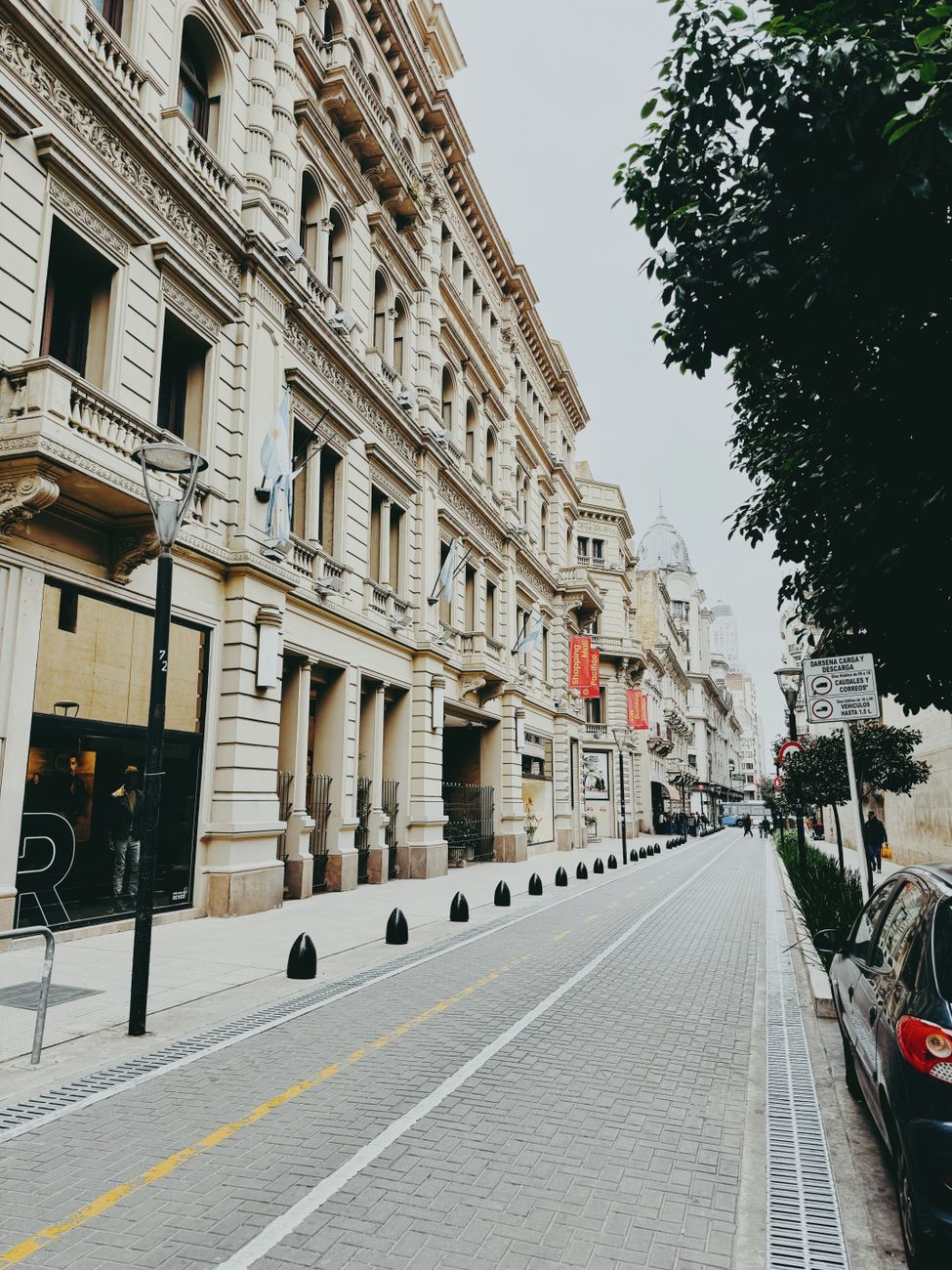 Calles empedradas de San Telmo en Buenos Aires